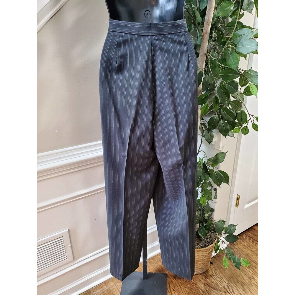 Kasper Women Black Polyester Single Breasted Blazer & Pant 2 Pc's Suit Size 10P - Picture 13 of 16